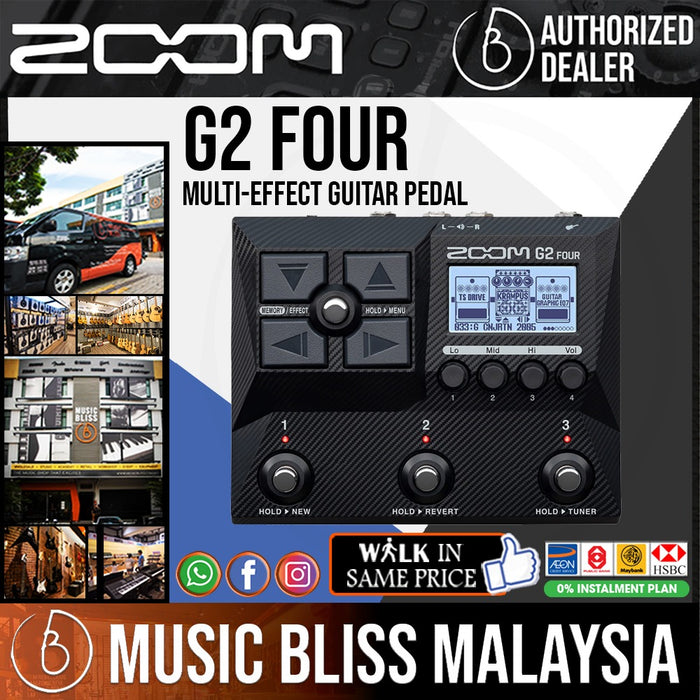 Zoom G2 Four Multi-effects Processor Pedal - Music Bliss Malaysia
