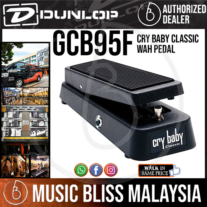 Jim Dunlop GCB95F Cry Baby Classic Wah Pedal (GCB-95F / GCB 95F) *Crazy Sales Promotion* - Music Bliss Malaysia
