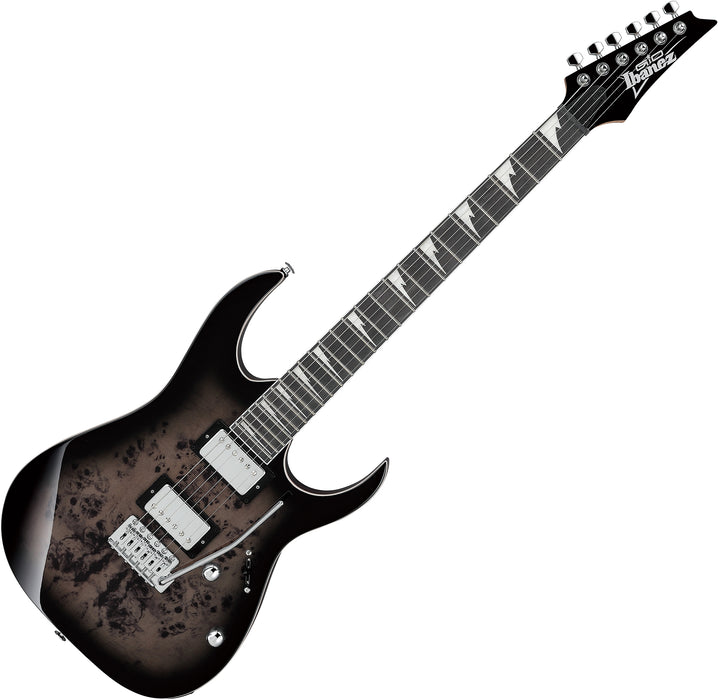 Ibanez GIO GRG220PA1 Electric Guitar - Transparent Brown Black Burst - Music Bliss Malaysia