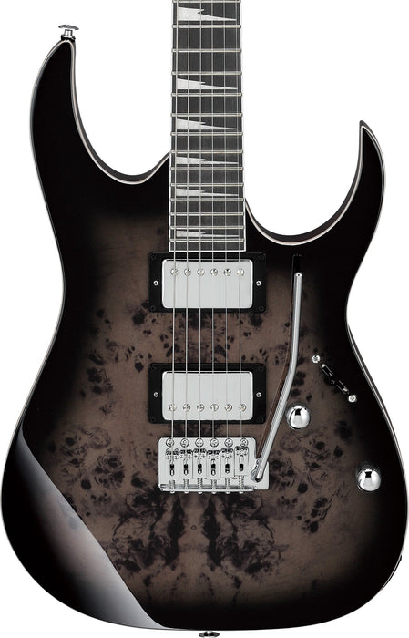 Ibanez GIO GRG220PA1 Electric Guitar - Transparent Brown Black Burst - Music Bliss Malaysia