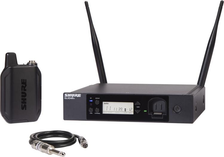 Shure GLXD14R+ Digital Wireless Rackmount Bodypack System with WA302 Guitar Cable - Music Bliss Malaysia