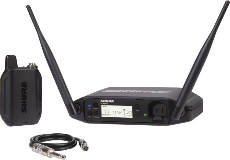 Shure GLXD14+ Digital Wireless Bodypack System with WA302 Guitar Cable - Music Bliss Malaysia