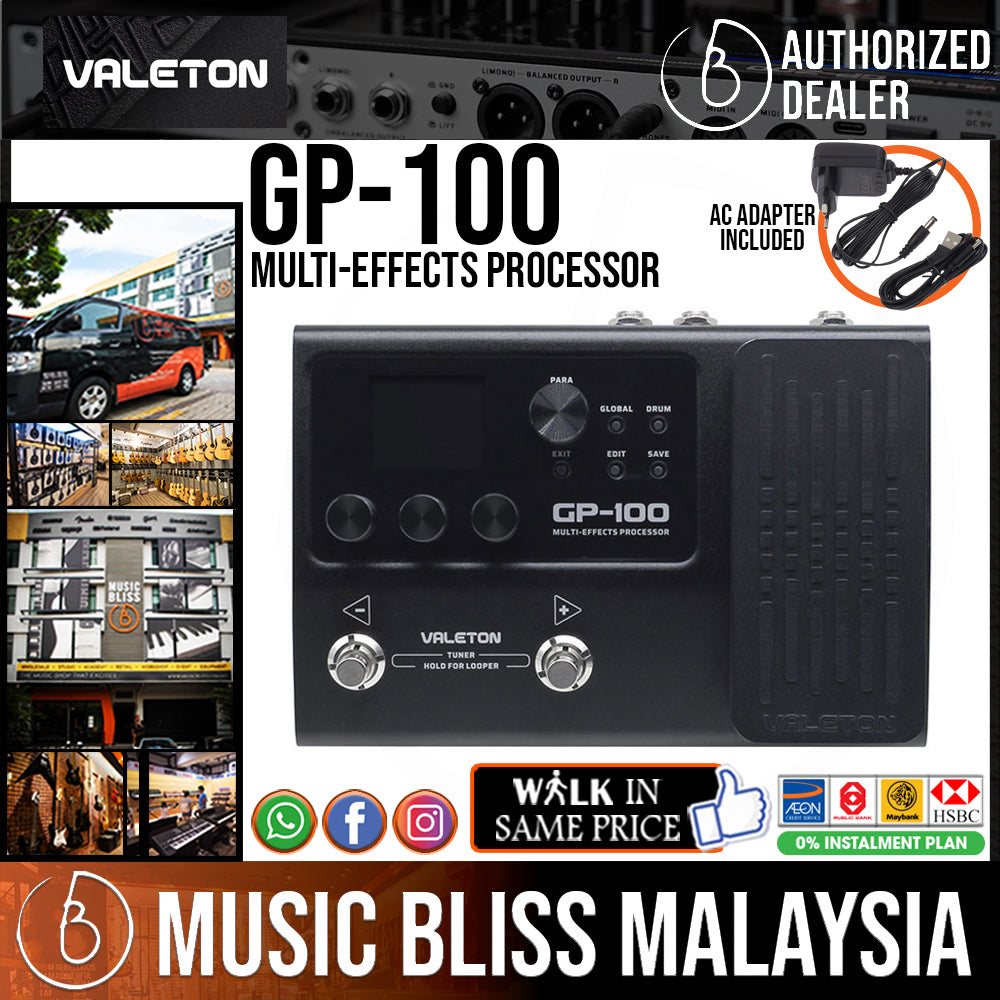 Gp 100 Processor Valeton GP-100 Multi-Effects Processor | Music Bliss Malaysia