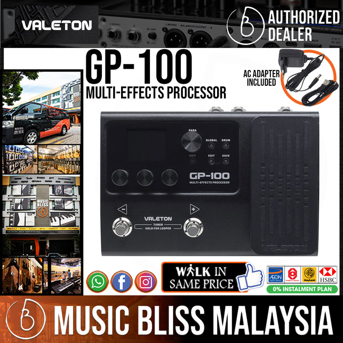 Valeton GP-100 Multi-Effects Processor - Music Bliss Malaysia
