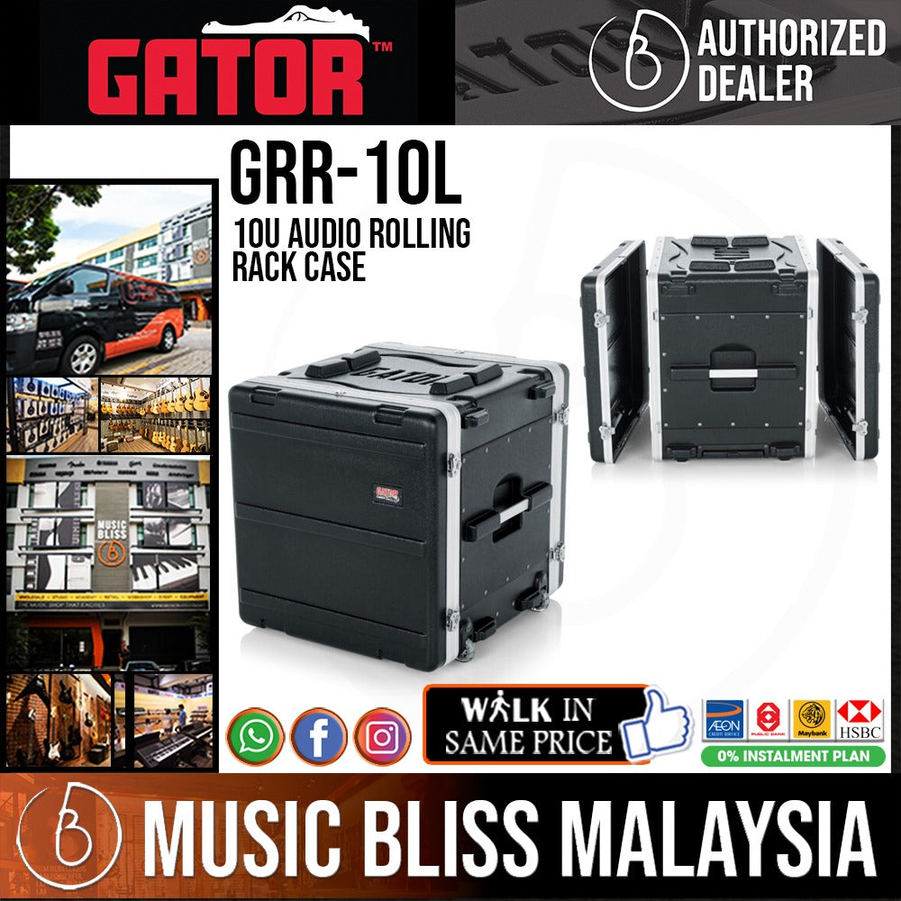 Gator GRR-10L Rolling Rack Case (GRR10L) | Music Bliss Malaysia
