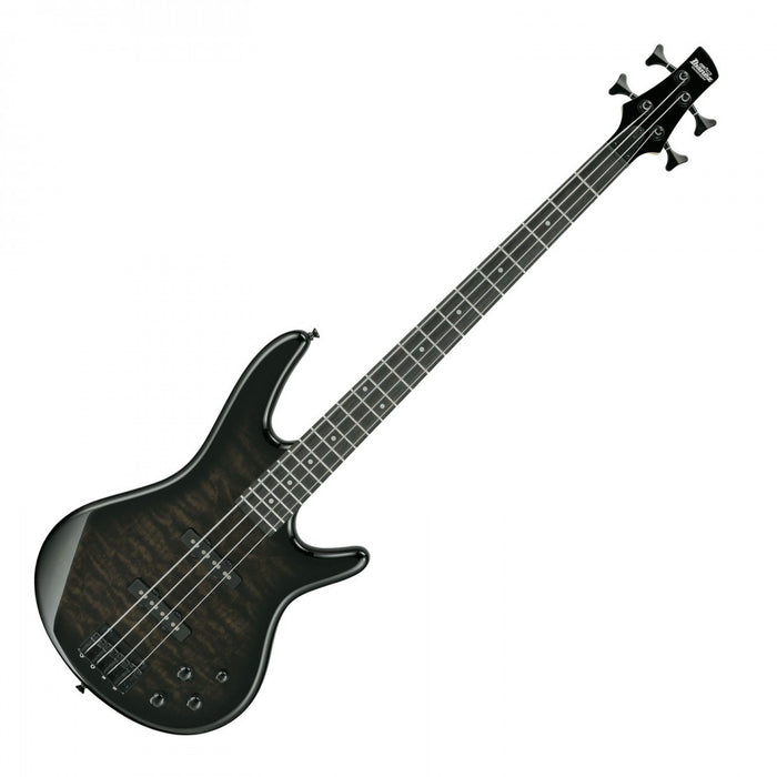 Ibanez GSR280QA Electric Bass Guitar - Transparent Black Sunburst - Music Bliss Malaysia