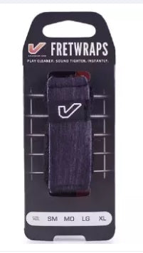 Gruv Gear FretWraps Wood 'Ebony' String Muter Single Pack - Large (FW-1PK-DRK-LG / FW 1PK DRK LG) - Music Bliss Malaysia