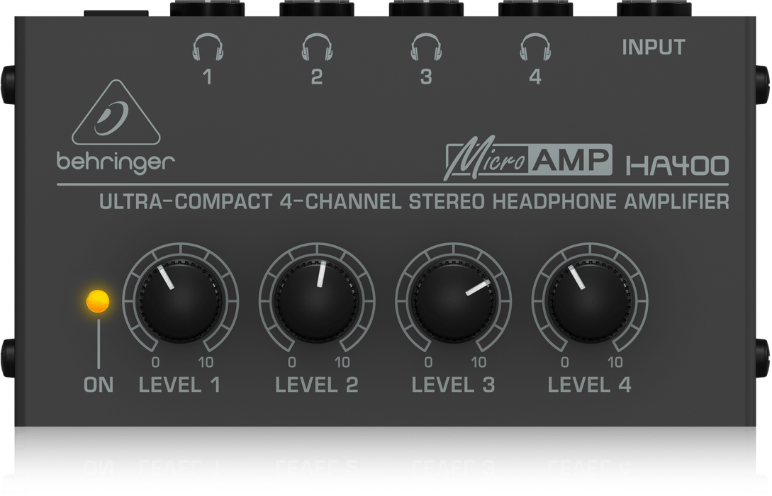 Behringer MicroAMP HA400 4-Channel Headphone Amplifier (HA-400