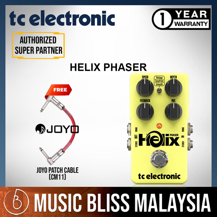 TC Electronic Helix Phaser Guitar Effects Pedal - Music Bliss Malaysia