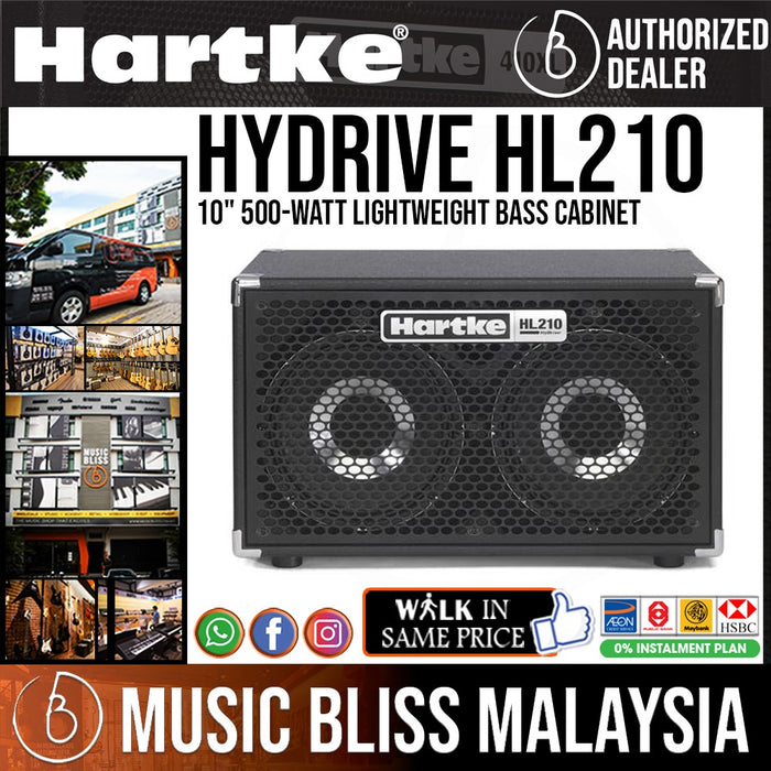 Hartke HyDrive HL210 500-watt 2x10" Bass Cabinet - Music Bliss Malaysia