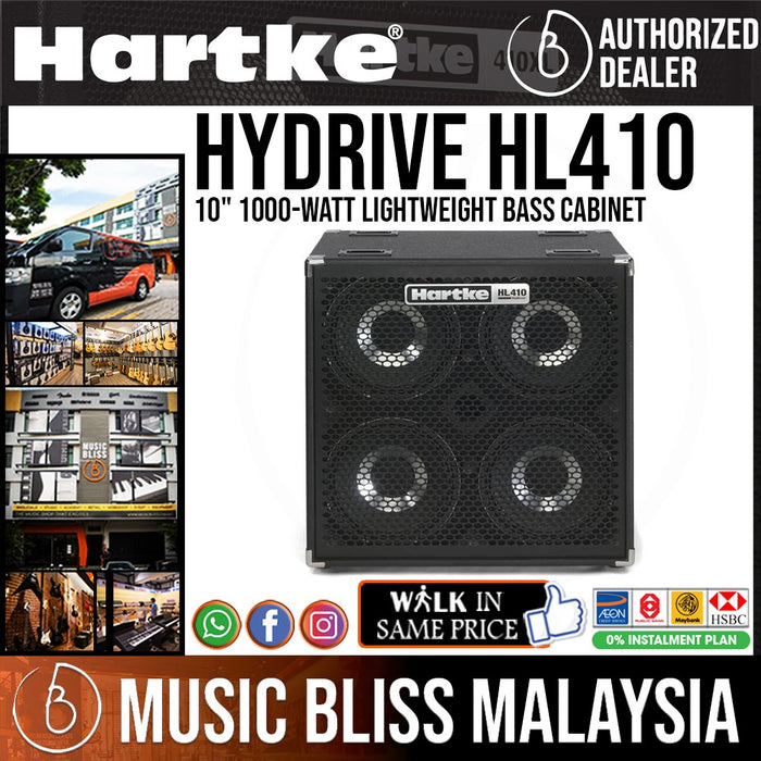 Hartke HyDrive HL410 1000-watt 4x10" Bass Cabinet - Music Bliss Malaysia