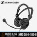 Sennheiser HMD 26-II-100-8 Professional Broadcast Headset w/Dynamic Microphone, 100 Ohms, Kevlar Copper Straight Cable - Music Bliss Malaysia