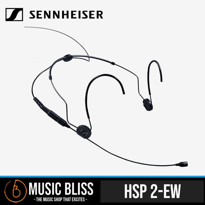 Sennheiser HSP 2 Headworn Microphone for Wireless - Black - Music Bliss Malaysia