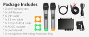 FIFINE K036 UHF Dual Channel Wireless Handheld Microphone, Vocal Microphone, Easy-to-use Karaoke Wireless Microphone System (K-036) - Music Bliss Malaysia