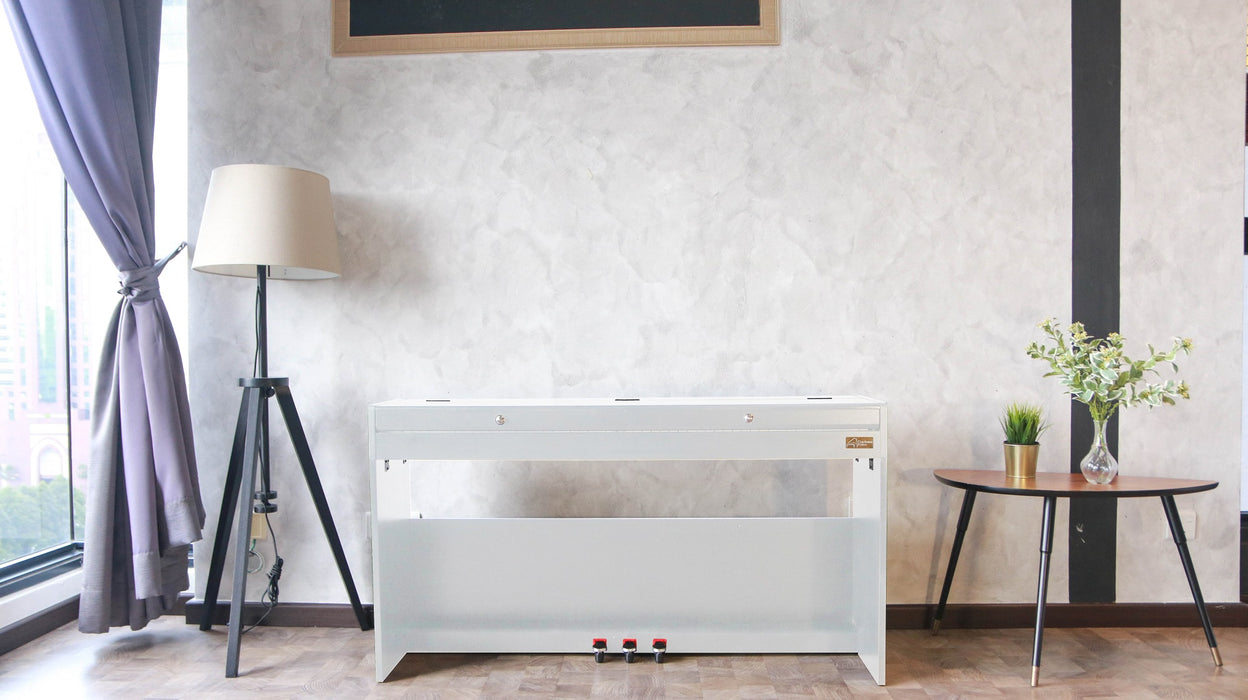 Claydeman Havana MDP-125 88-Keys Home Digital Piano - White (Weighted Keys) - Music Bliss Malaysia