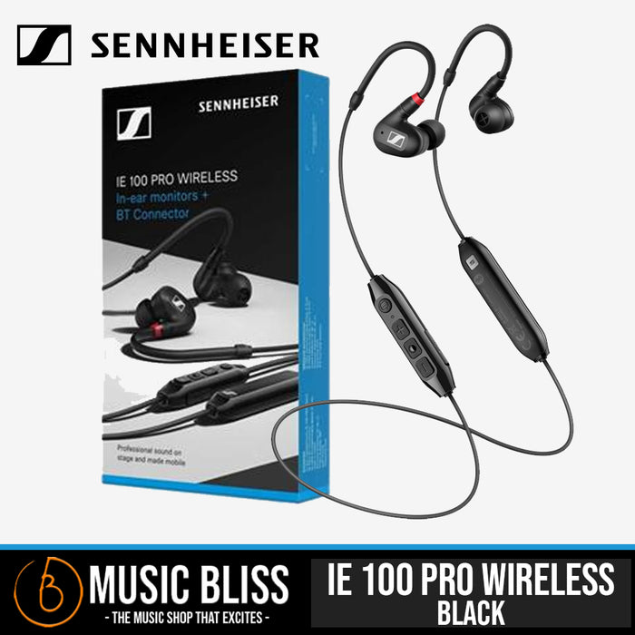 Sennheiser IE 100 Pro Wireless In-Ear Monitors Headphones - Black - Music Bliss Malaysia