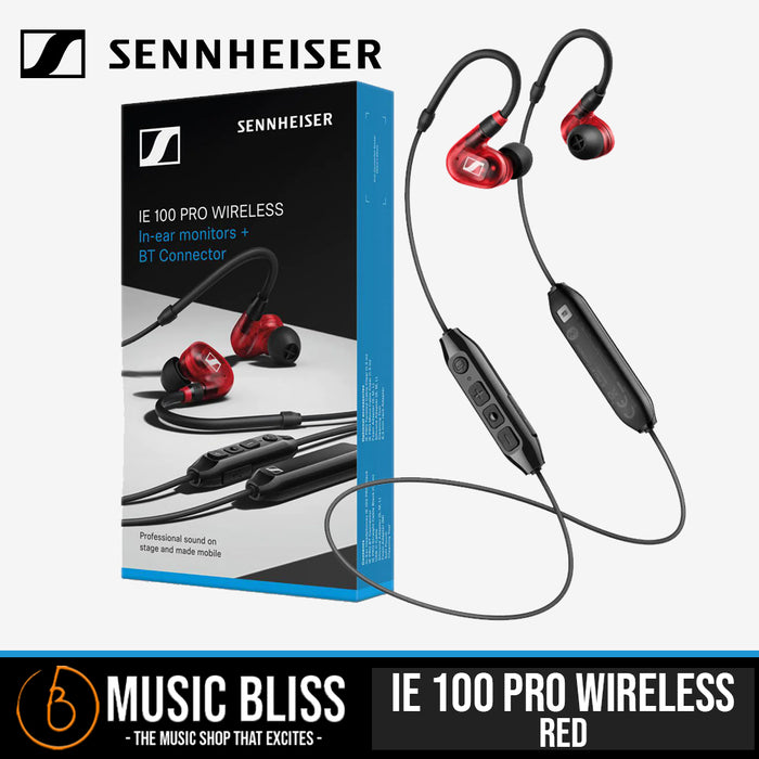 Sennheiser IE 100 Pro Wireless In-Ear Monitors Headphones - Red - Music Bliss Malaysia
