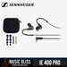 Sennheiser IE 400 Pro Monitor Earphones - Smoky Black - Music Bliss Malaysia
