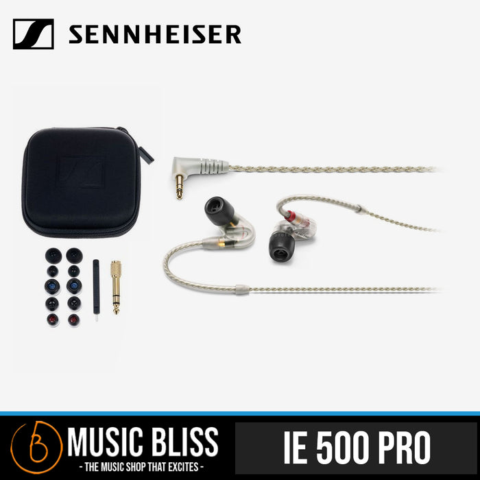 Sennheiser IE 500 PRO Monitor Earphones - Clear | Music Bliss Malaysia