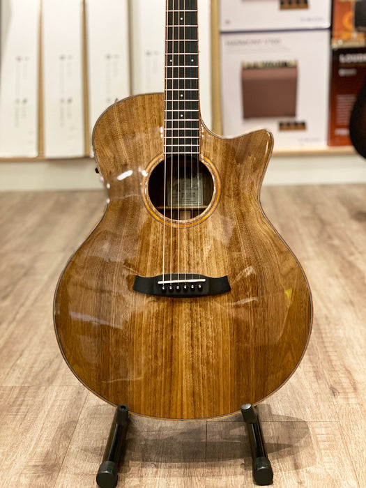 Tanglewood TW4 E VC Winterleaf Series Grand Auditorium Acoustic-Electric Guitar - Black Walnut - Music Bliss Malaysia