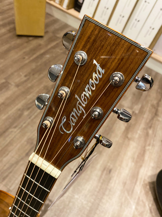 Tanglewood TW4 E VC Winterleaf Series Grand Auditorium Acoustic-Electric Guitar - Black Walnut - Music Bliss Malaysia