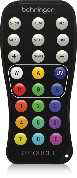 Behringer IRC1 Universal Remote Control for EUROLIGHT IRC Products - Music Bliss Malaysia