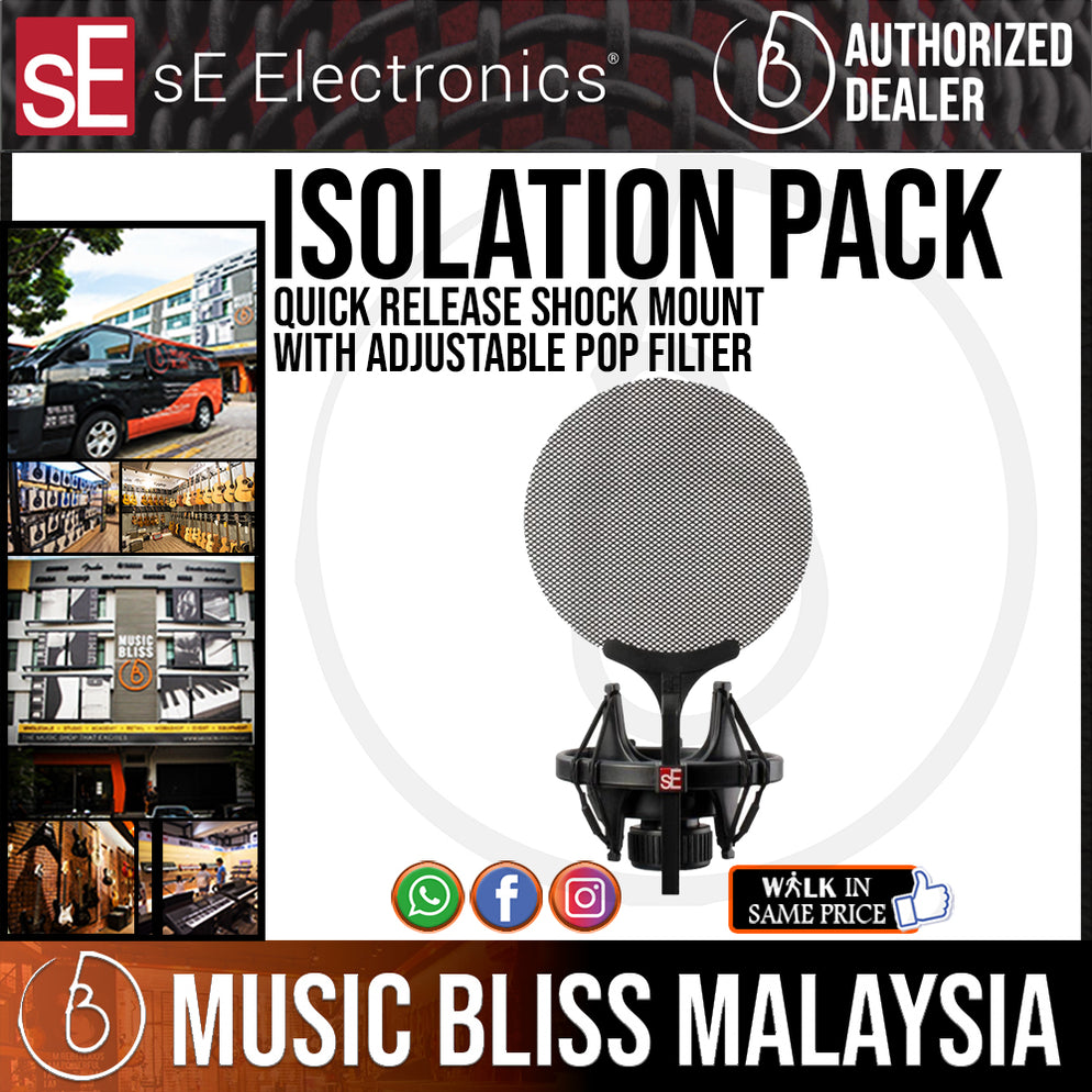 sE Electronics Isolation Pack Quick Release Shock Mount With Adjustable ...