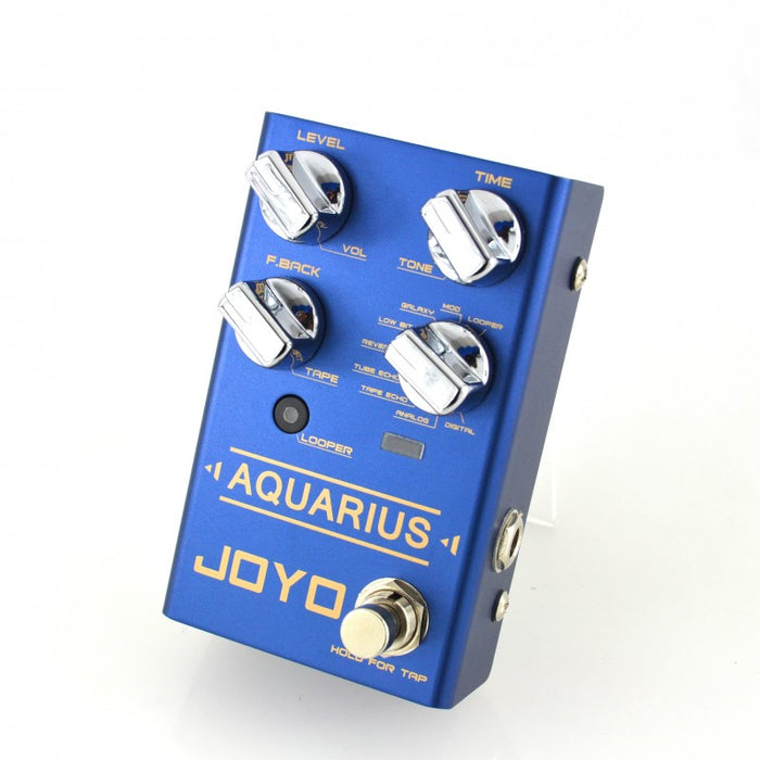 Joyo R-07 Aquarius digital delay+loop Guitar Effects Pedal With Free Patch Cable (R07) - Music Bliss Malaysia