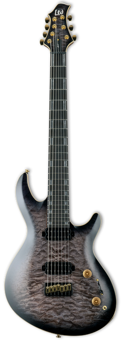 ESP LTD Javier Reyes JR-7 - Faded Blue Sunburst - Music Bliss Malaysia