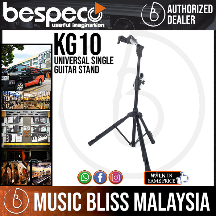 Bespeco KG10 Universal Single Guitar Stand (KG-10) - Music Bliss Malaysia