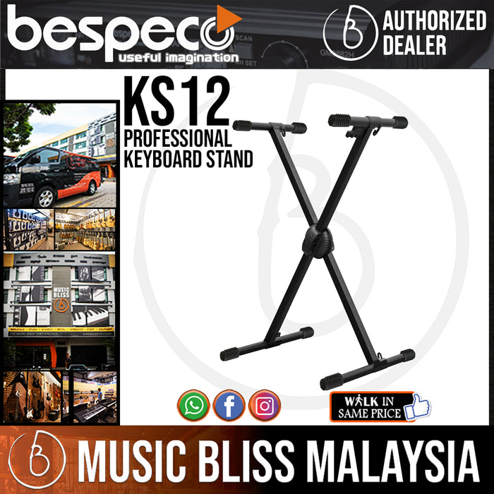 Bespeco KS12 Professional Keyboard Stand (KS-12) - Music Bliss Malaysia