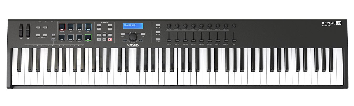 Arturia KeyLab Essential 88 88-key Keyboard Controller - Black - Music Bliss Malaysia