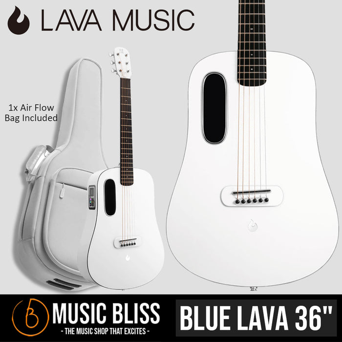 Blue Lava Touch 36" with AirFlow Gigbag - Sail White - Music Bliss Malaysia