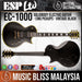 ESP LTD EC-1000 with EMG Pickups - Vintage Black (EC1000VB) - Music Bliss Malaysia