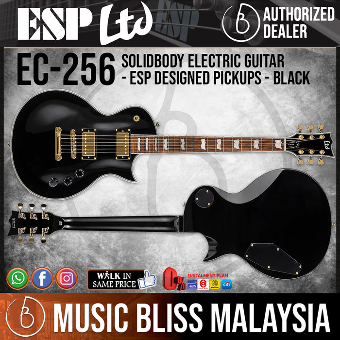 ESP LTD EC 256 Electric Guitar Black Music Bliss Malaysia