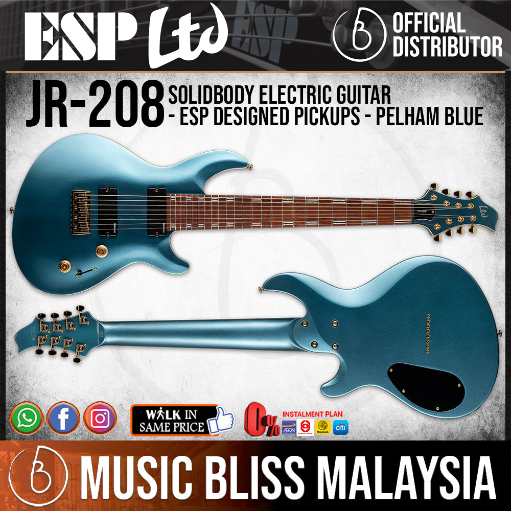 ESP LTD Javier Reyes JR 208 Pelham Blue Music Bliss Malaysia