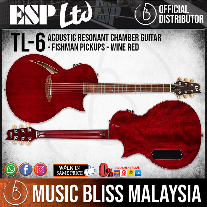 ESP LTD TL-6 - Wine Red - Music Bliss Malaysia