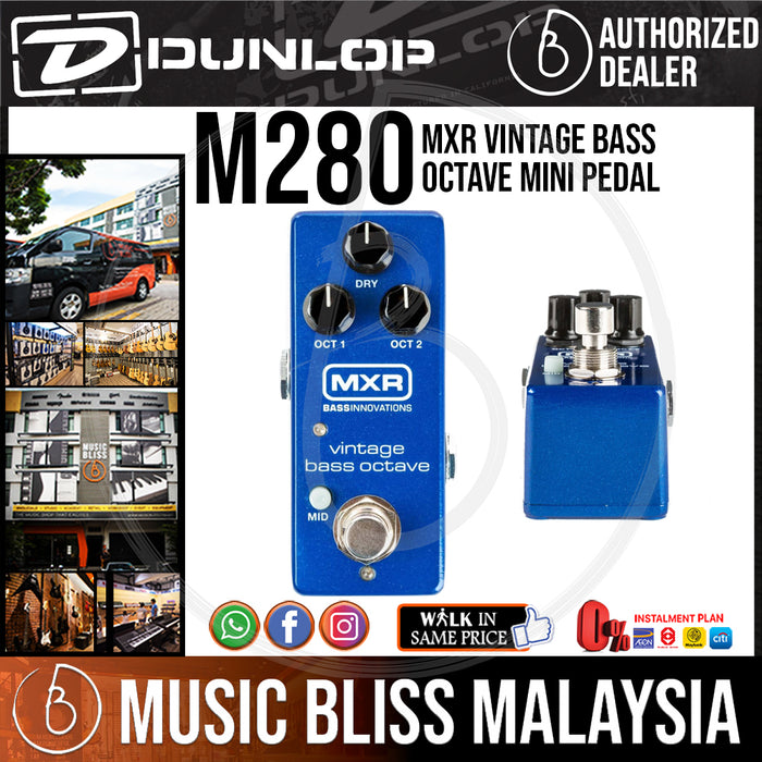 Jim Dunlop MXR M280 Vintage Bass Octave Mini Pedal (M-280 / M 280) *Crazy Sales Promotion* - Music Bliss Malaysia