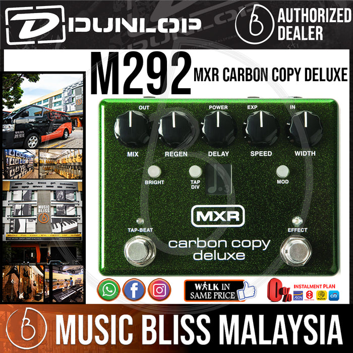Jim Dunlop MXR M292 Carbon Copy Deluxe Analog Delay Pedal (M-292 / M 292) *Crazy Sales Promotion* - Music Bliss Malaysia