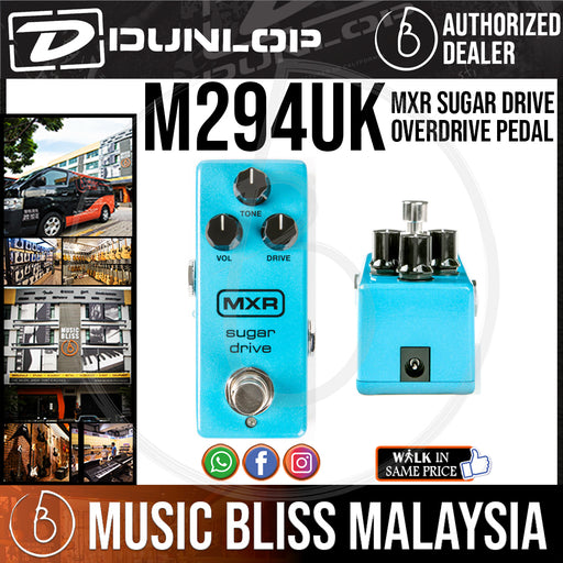 Jim Dunlop MXR M294 Sugar Drive Overdrive Pedal (M-294 / M 294) *Crazy Sales Promotion* - Music Bliss Malaysia
