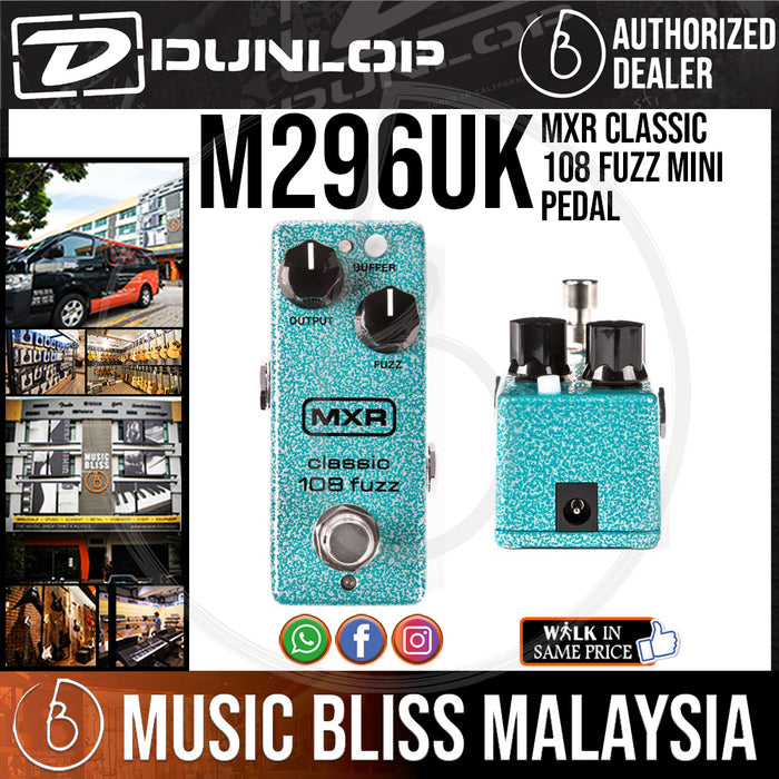 Jim Dunlop MXR M296 Classic 108 Fuzz Mini Pedal (M-296 / M 296) *Crazy Sales Promotion* - Music Bliss Malaysia