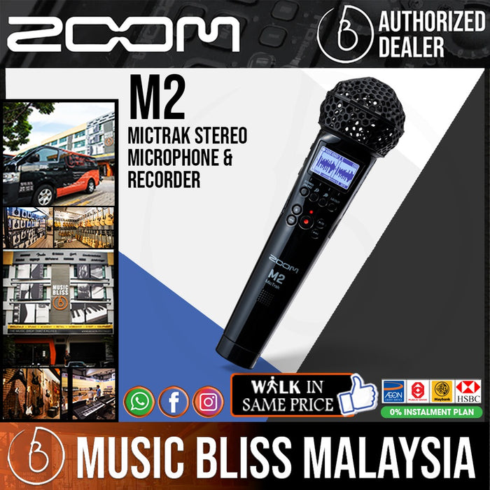 Zoom M2 MicTrak 2-channel 32-bit Portable Recorder - Music Bliss Malaysia