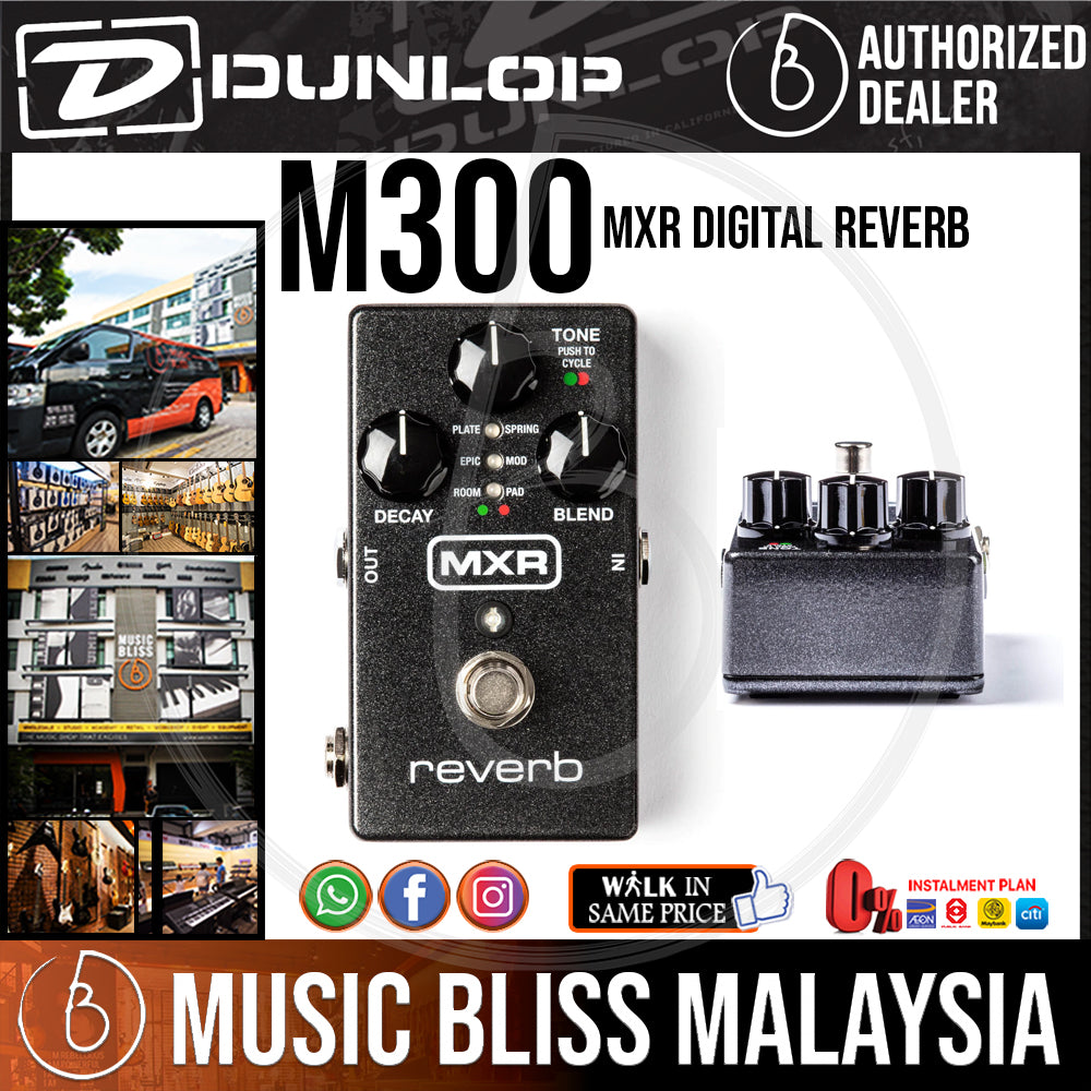 mxr m300 reverb pedal Jim Dunlop MXR M300 Digital Reverb Pedal — Music Bliss Malaysia