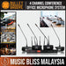 Bullet Groove Conference Office King : 4-Channel Professional Wireless Conference Office Microphone System - Music Bliss Malaysia