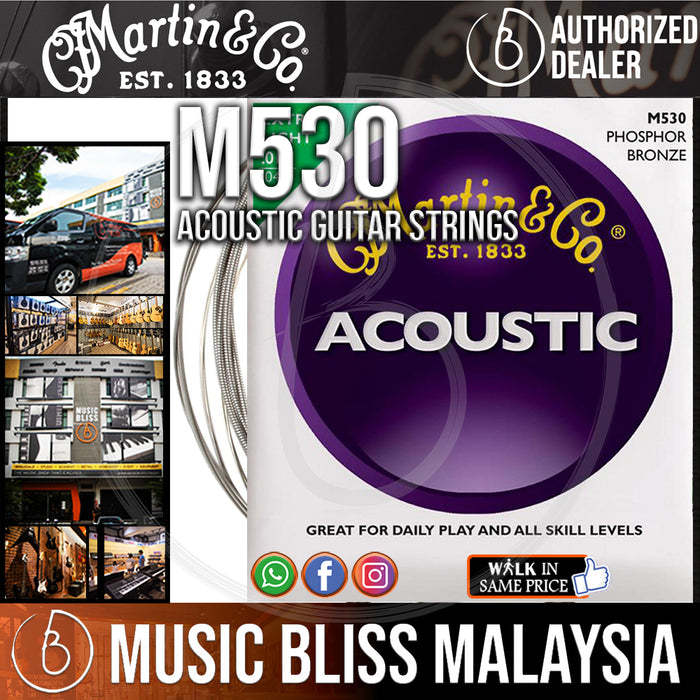 Martin M530 Martin Traditional 92/8 Extra Light 010-.047. - Music Bliss Malaysia
