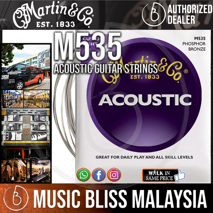 Martin M535 Martin Traditional 92/8 Custom Light - Music Bliss Malaysia
