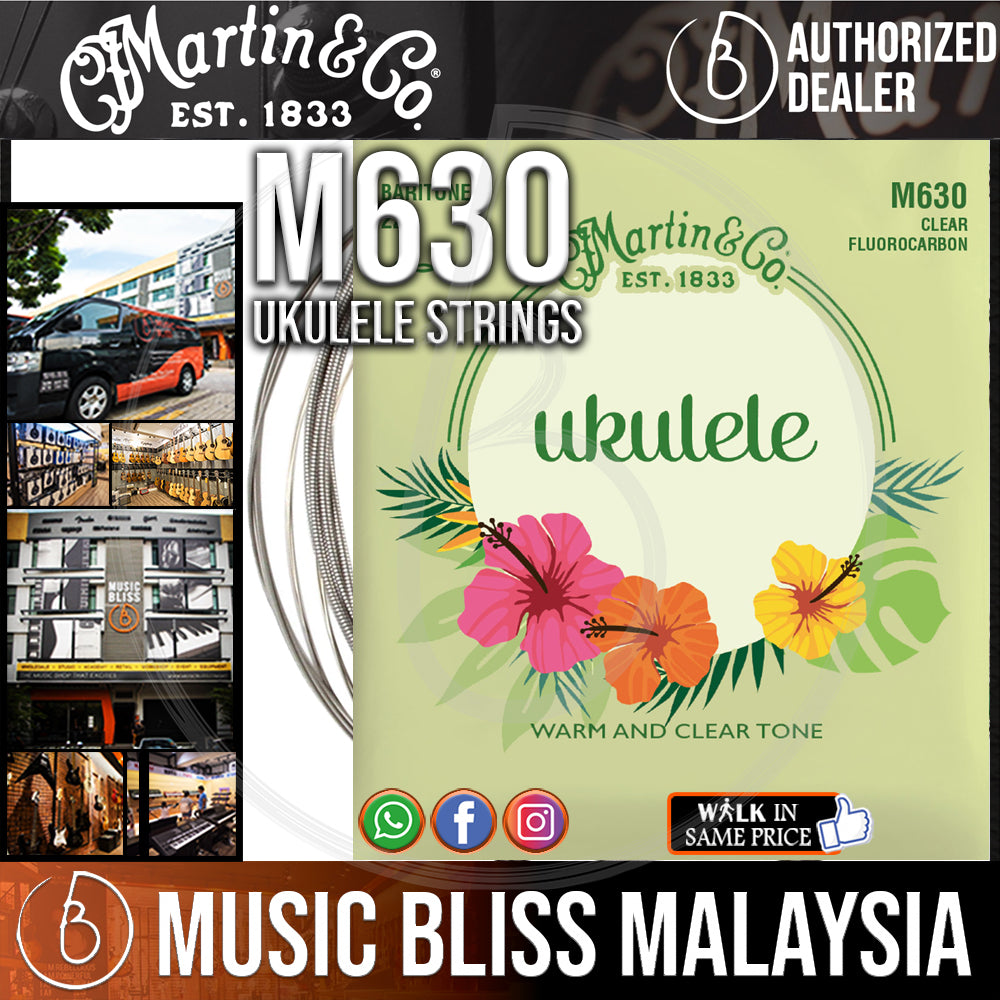 Martin m630 baritone ukulele strings discount