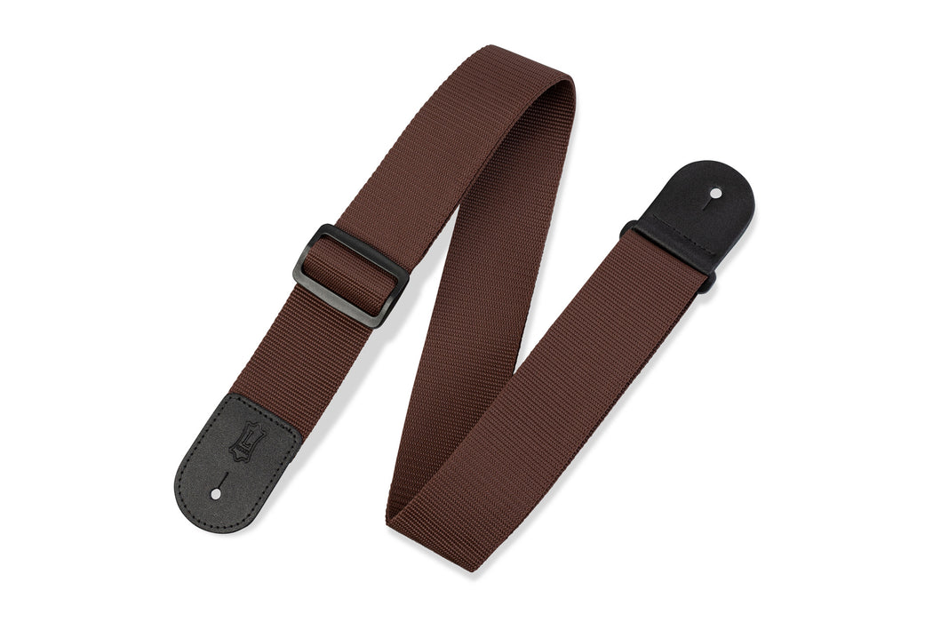 Levy's M8POLY 2" Woven Polypropylene Guitar Strap - Brown - Music Bliss Malaysia