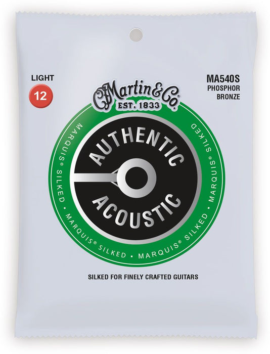 Martin MA540S Marquis Silked Phosphor Bronze Authentic Acoustic Guitar Strings 12-54 - Music Bliss Malaysia