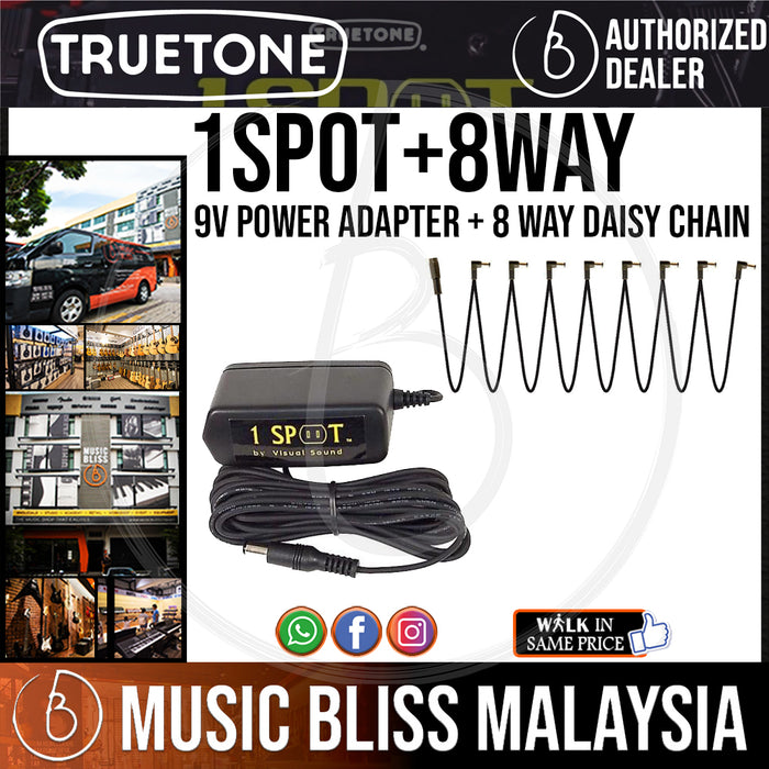 Truetone 1 SPOT 9V Power Adapter + 8 Way Daisy Chain - Music Bliss Malaysia